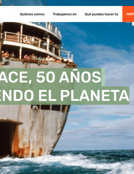 GREENPEACE, 50 AÑOS DEFENDIENDO EL PLANETA