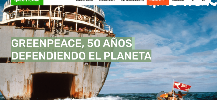 GREENPEACE, 50 AÑOS DEFENDIENDO EL PLANETA