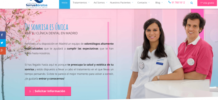 Creación web para Clínica dental