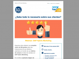 Emailing y gestión de webinars