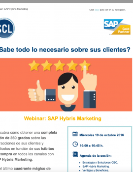 Emailing y gestión de webinars