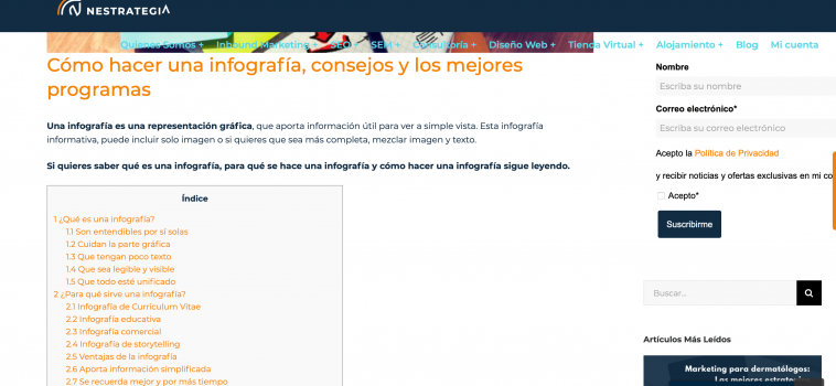 Estrategia y redacción de contenidos SEO