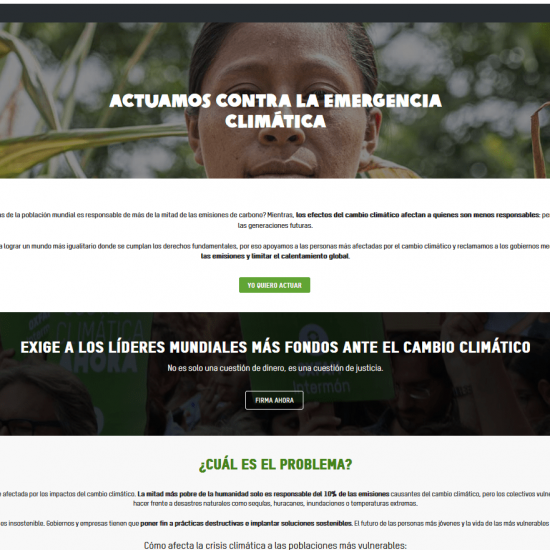 Actuamos contra la emergencia climática
